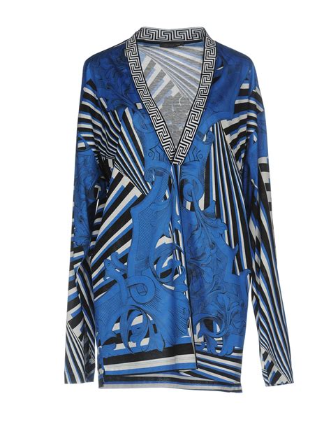 versace blouse modello a62606|versace blue blouse.